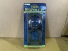 72 X BRAND NEW FOLDING MAGNIFYING GLASSES