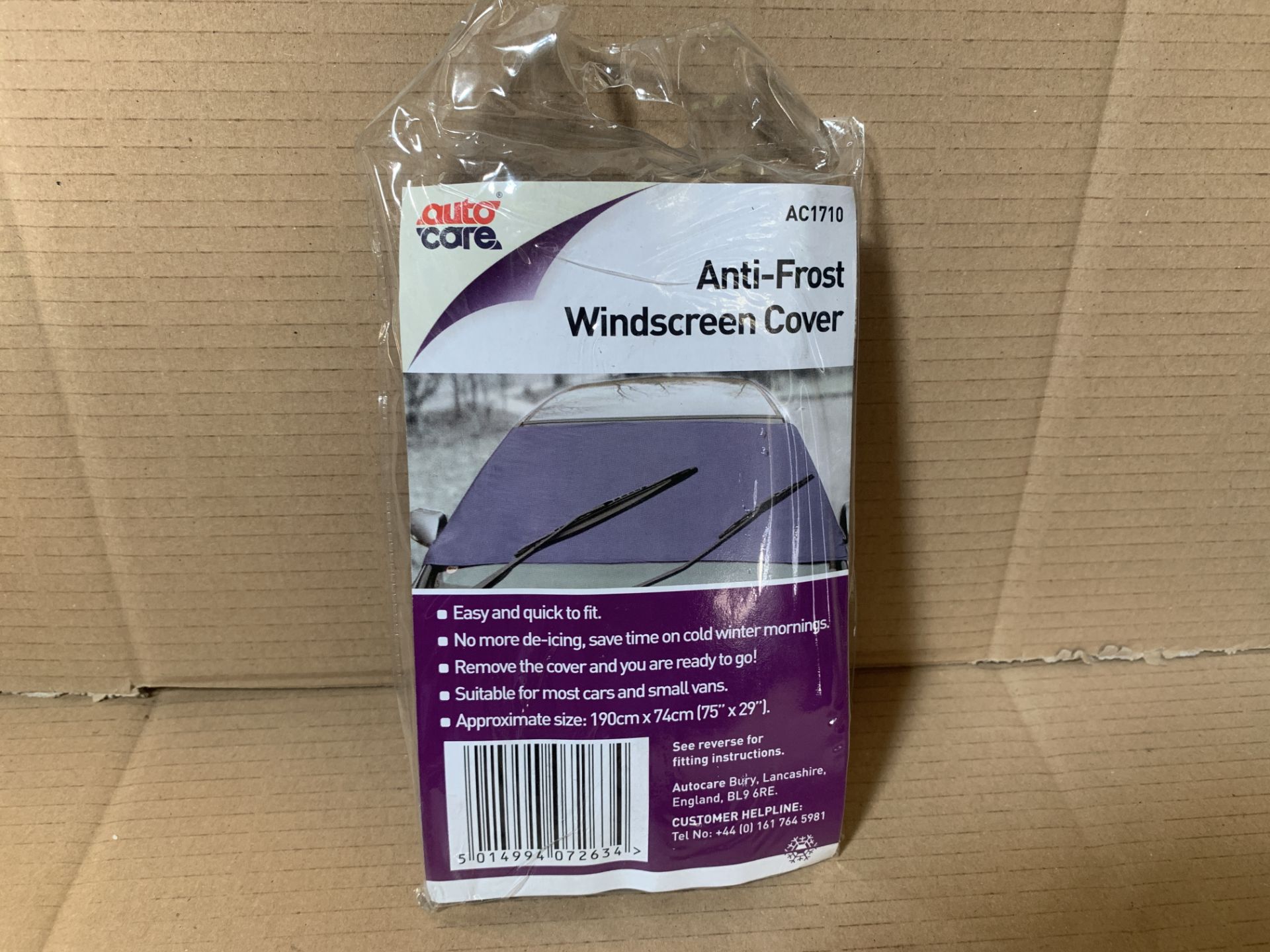 160 X BRAND NEW AUTOCARE ANTI FROST WINDSCREEN COVERS