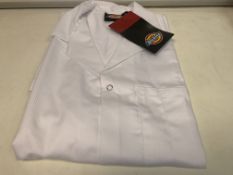 10 X BRAND NEW DICKIES REDHAWK WAREHOUSE COATS WHITE SIZE XS