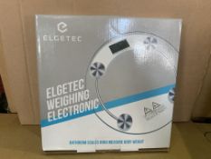 10 X BRAND NEW ELGETEC BATHROOM DIGITAL WEIGHING SCALES