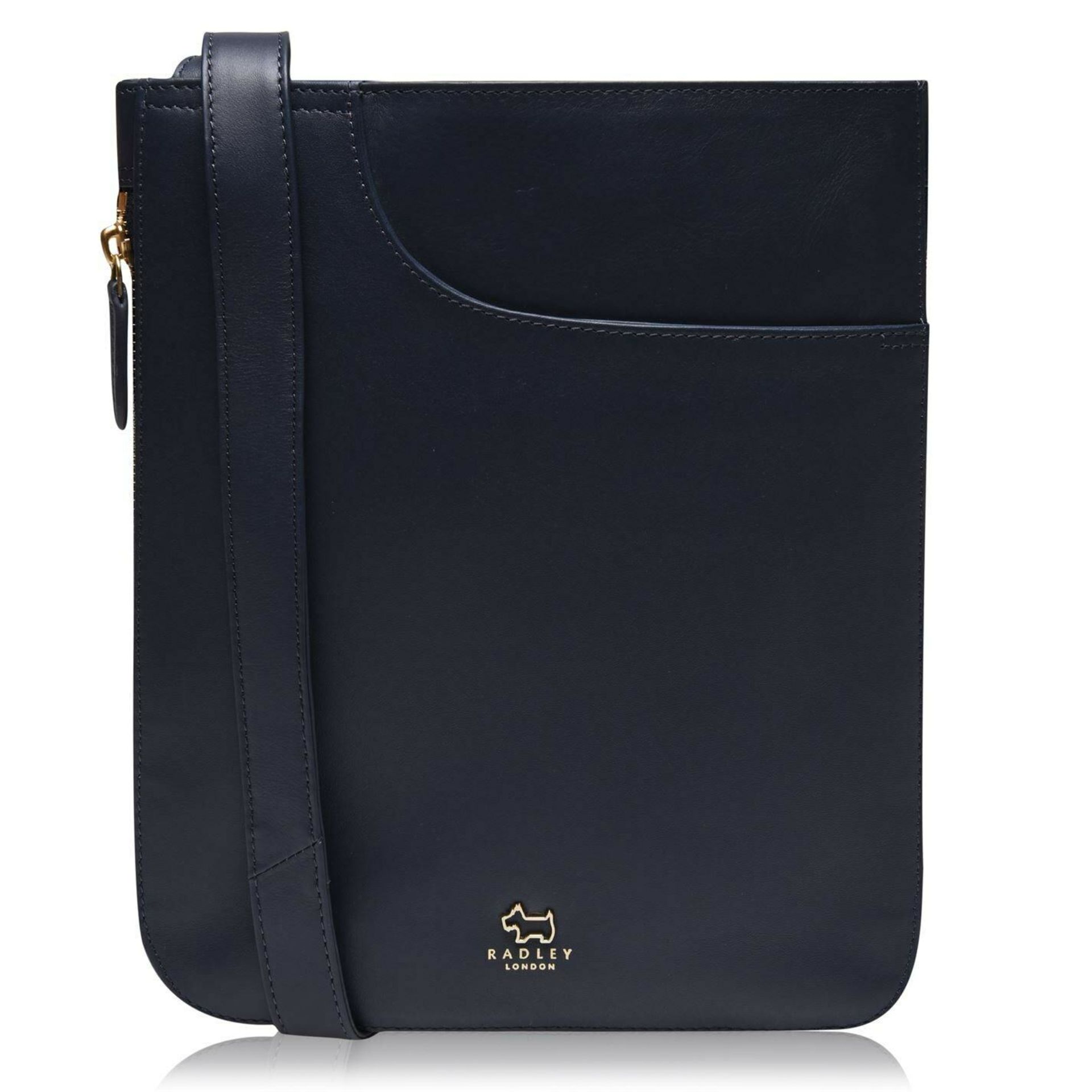 BRAND NEW RADLEY POCKETS INK NAVY MEDIUM ZIP AROUND CROSSBODY BAG (7078) - RRP £129 - 5 P5