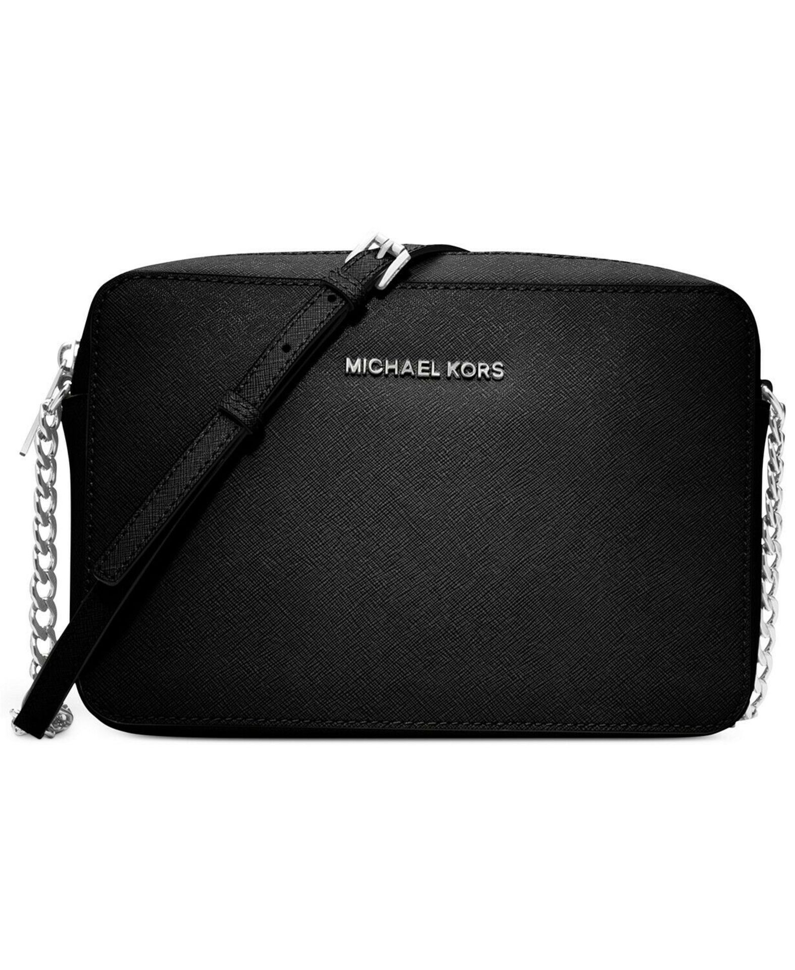 BRAND NEW MICHAEL KORS JET SET BLACK LARGE EAST TO WEST CROSSBODY BAG (3100) RRP £229 - 1 P2