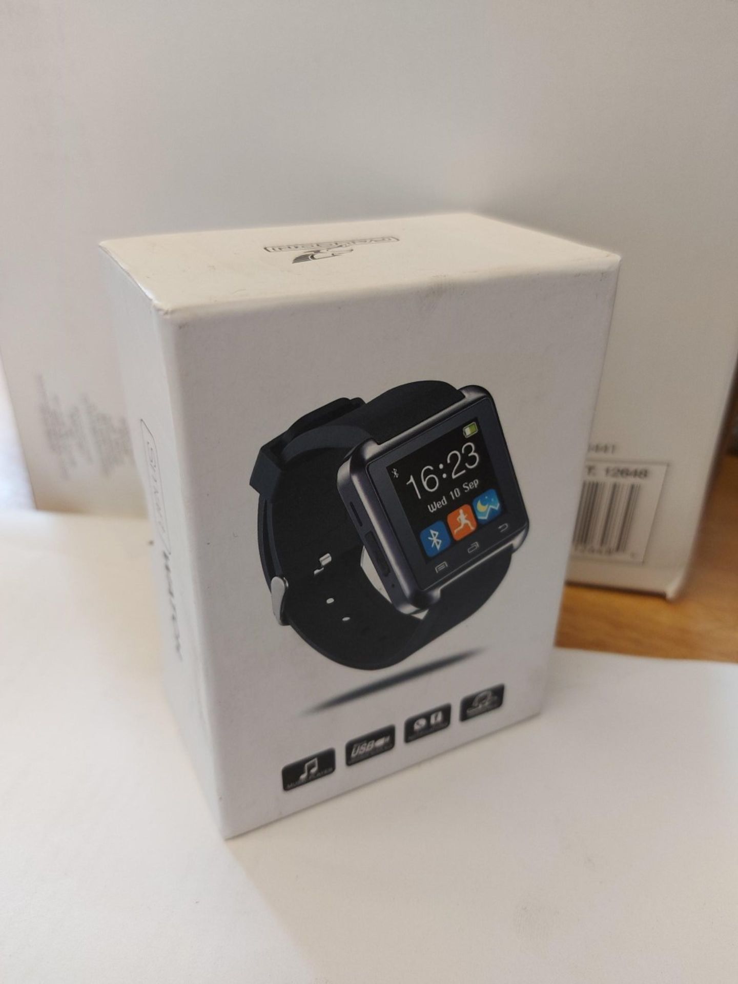 6 X NEW BOXED FALCON SMART WATCHES. MUSIC PLAYER. USB. WHATSAPP & FACEBOOK NOTIFICATIONS. HANDSFREE.