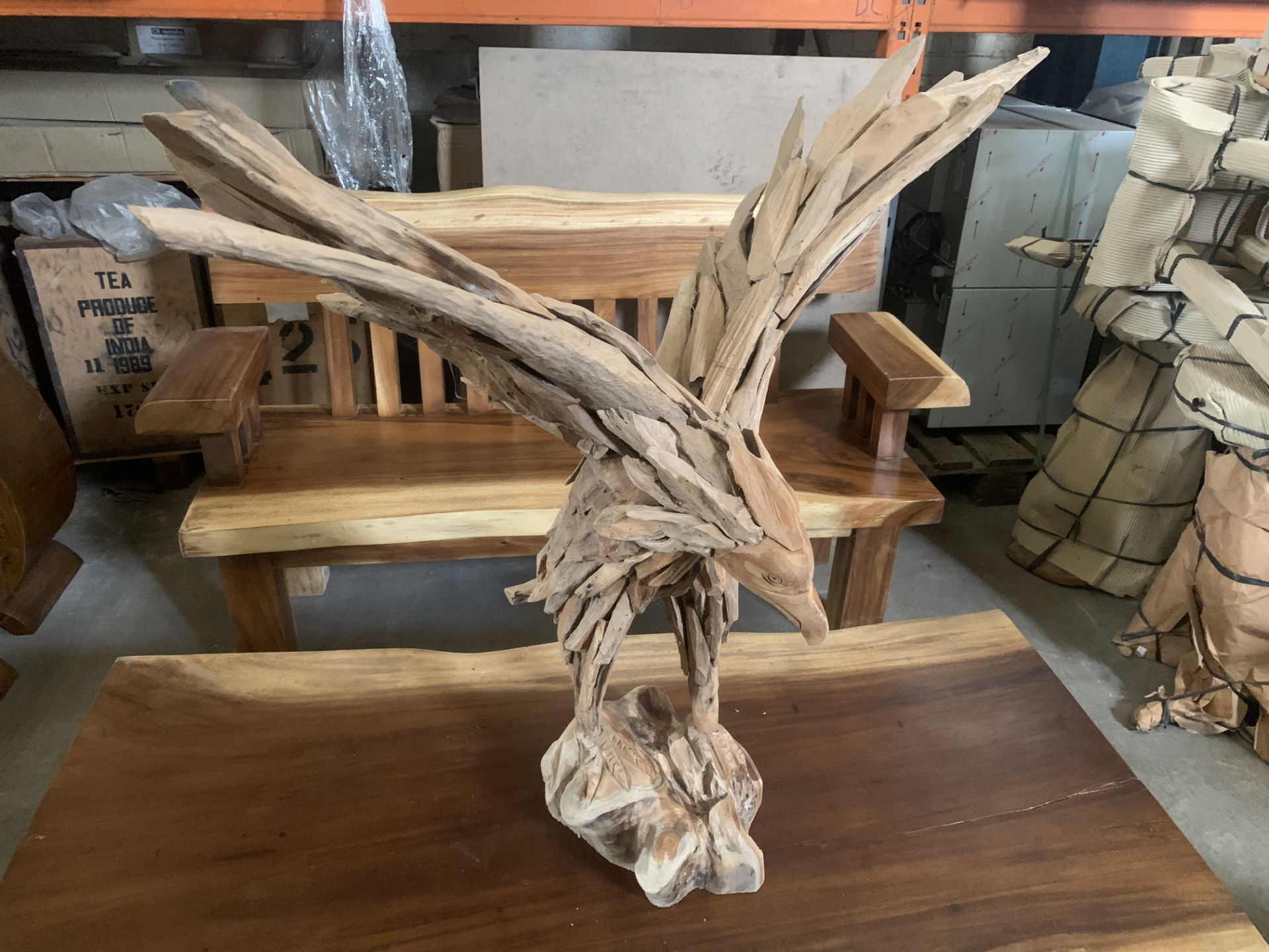 TEAK ROOT EAGLE L50 X W40 X H80 RRP £425 - Image 2 of 3