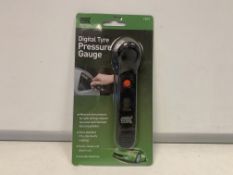 144 X NEW PACKAGED AUTOCARE DIGITAL TYRE PRESSURE GAUGES. MEASURES TYRE PRESSURE FOR SAFER DRIVIN,