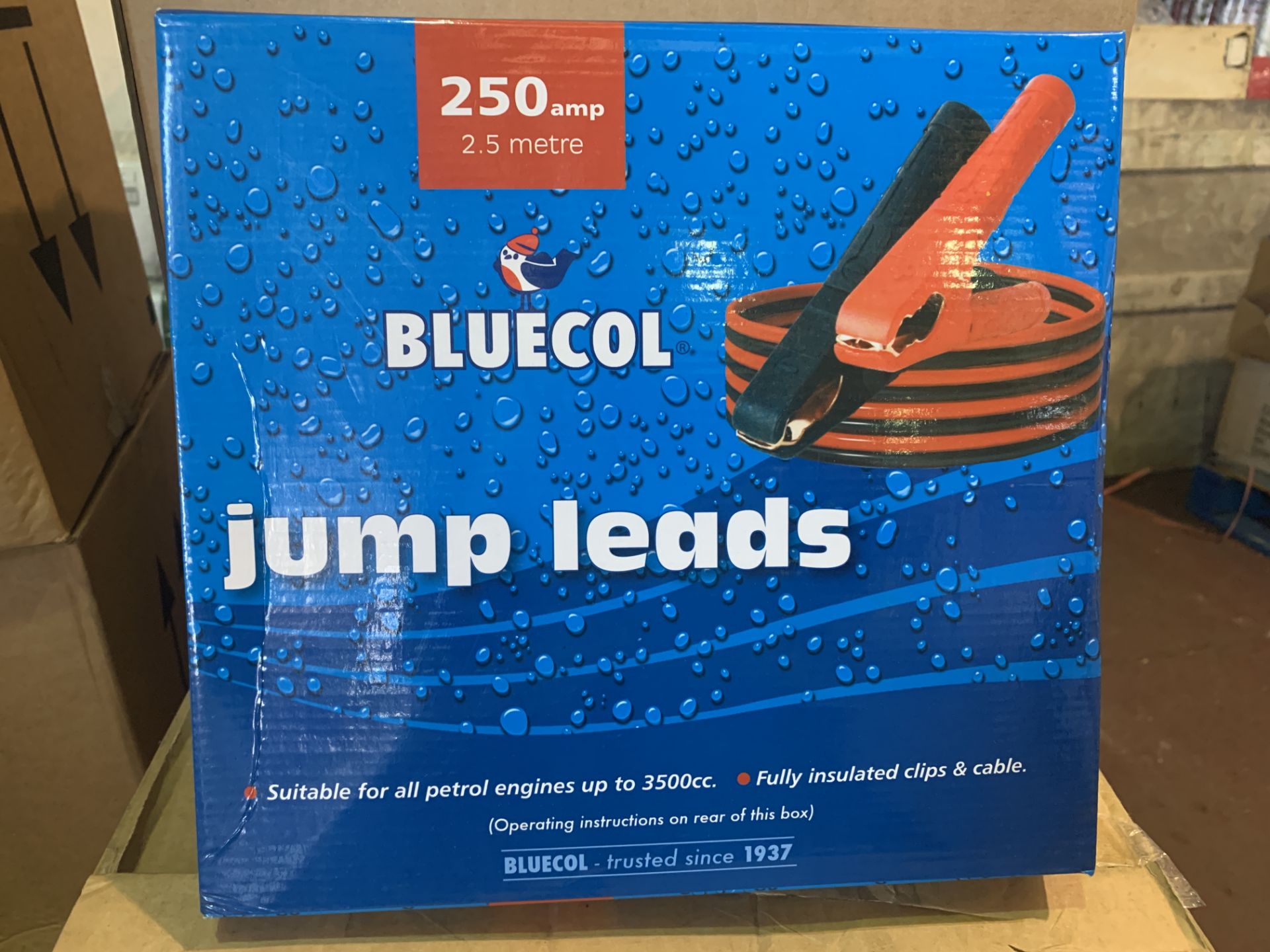 12 X BRAND NEW BLUECOL 250AMP JUMP LEADS