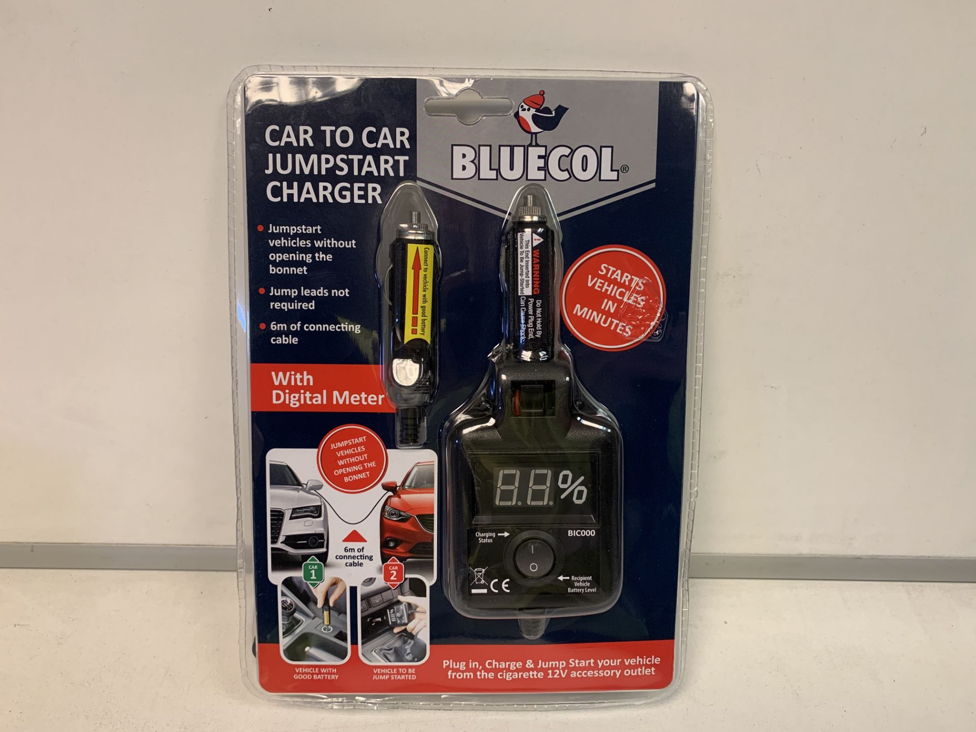 24 X BRAND NEW BLUECOL CAR TO CAR JUMPSTART CHARGERS