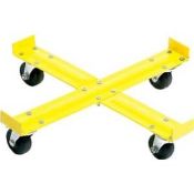 4 X BRAND NEW YELLOW STEEL DRUM DOLLIES RRP £45 EACH DID04Y