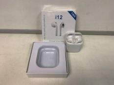 16 X BRAND NEW i12 TWS BLUETOOTH 5.0 HEADPHONE SPORTS SWEATPROOF TRUE WIRELESS TOUCH EAR PODS RRP £