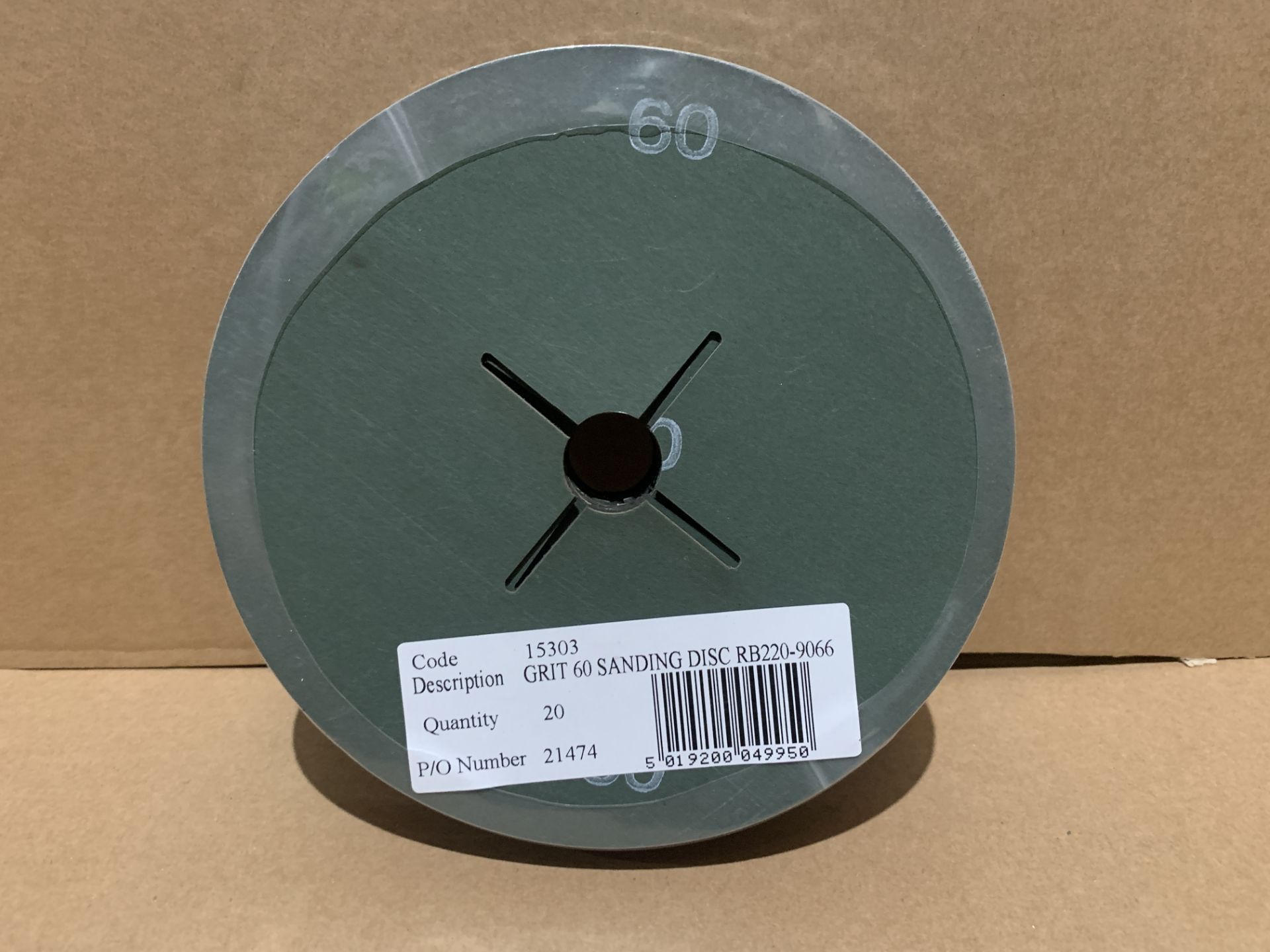 1000 X BRAND NEW GRIT 60 SANDING DISCS IN 5 BOXES