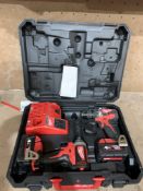 MILWAUKEE M18 CBLPP2A-402C 18V 4.0AH LI-ION REDLITHIUM BRUSHLESS CORDLESS COMBI DRILL & IMPACT