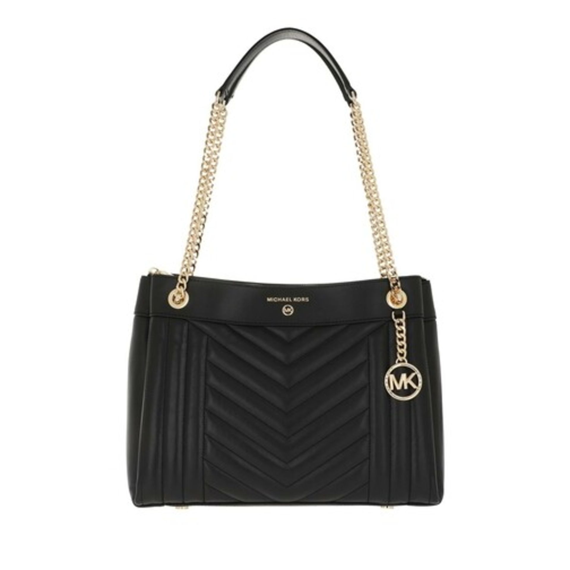 BRAND NEW MICHAEL KORS SUSAN BLACK MEDIUM SHOULDER BAG (6341) RRP £429 B-1