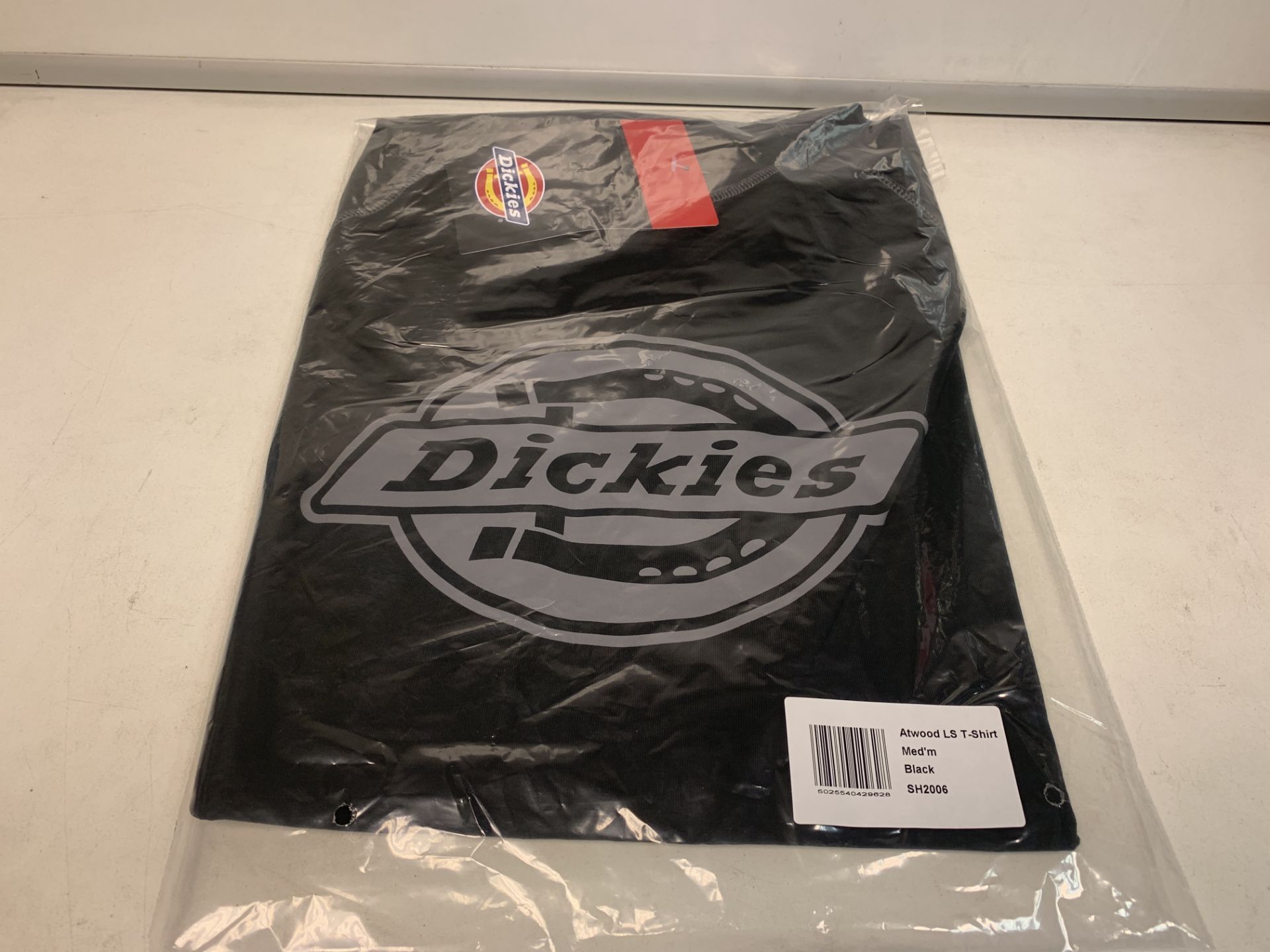 15 X BRAND NEW DICKIES ATWOOD LONG SLEEVED T SHIRTS BLACK SIZE LARGE RRP £30 EACH