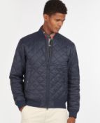 BRAND NEW BARBOUR NAVY GABBLE QUILT JACKET SIZE LARGE (0126) RRP £155