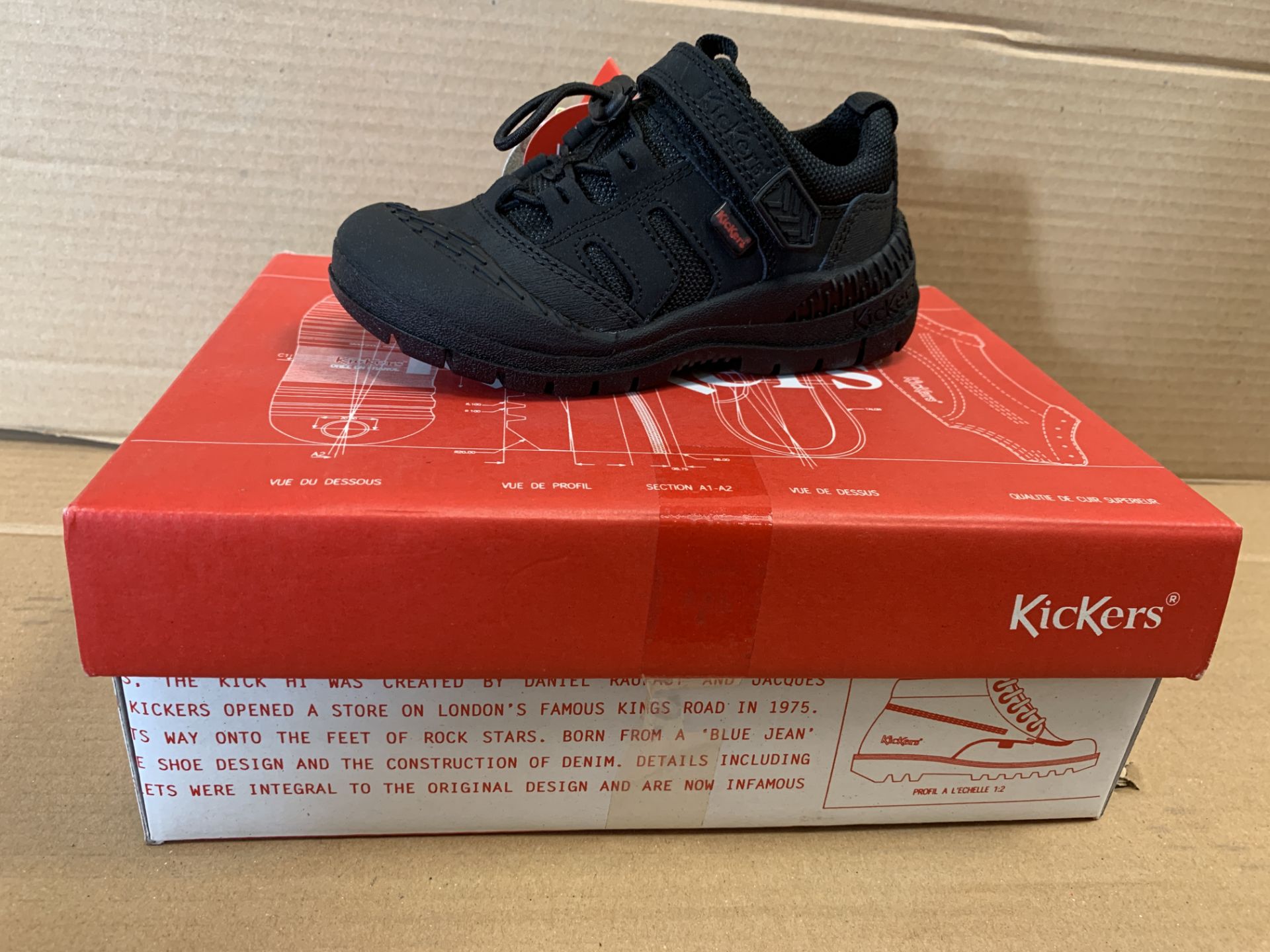 (NO VAT) 3 X BRAND NEW ASSORTED KICKERS CHILDRENS FOOTWEAR IN VARIOUS SIZES