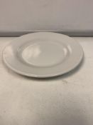 20 X BRAND NEW PACKS OF 6 UTOPIA PURE WHITE WIDE RIM PLATES 17CM