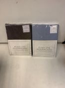 40 X BRAND NEW OXFORD PILLOWCASES LIGHT GREY AND LIGHT BLUE