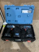 ERBAUER TWIN PACK IMPACT DRIVER AND COMBI DRILL COMES WITH 2 BATTERIES, CHARGER AND CARRY CASE (