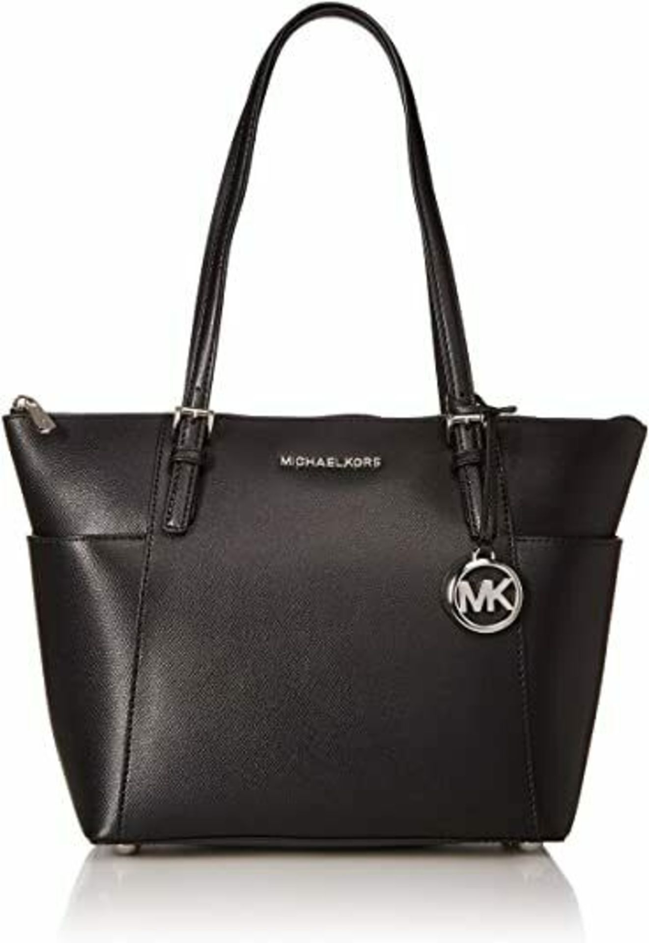 BRAND NEW MICHAEL KORS JET SET ITEM BLACK EW TZ TOTE BAG (3803) RRP £229 - 1 P2