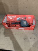 MILWAUKEE CORDLESS ANGLE GRINDER COMES WITH BOX (UNCHECKED, UNTESTED)