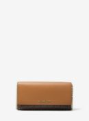 BRAND NEW MICHAEL KORS CROSSBODIES BROWN/ACORN LARGE MF WALLET ON A CHAIN (5189) RRP £219 P2