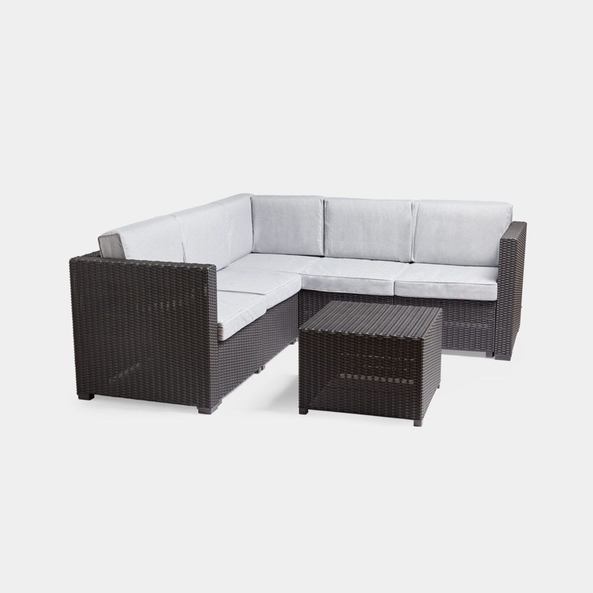 All Weather Faux Rattan Corner Sofa Set. Lounge through those summer days on this perfect rattan - Image 2 of 3