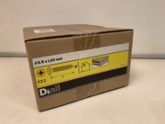 15 X BRAND NEW 4KG PACKS OF DIALL 3.5 X L20MM PZ2 SCREWS