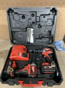 MILWAUKEE M18 CBLPP2A-502C 18V 5.0AH LI-ION REDLITHIUM BRUSHLESS CORDLESS COMBI DRILL & IMPACT