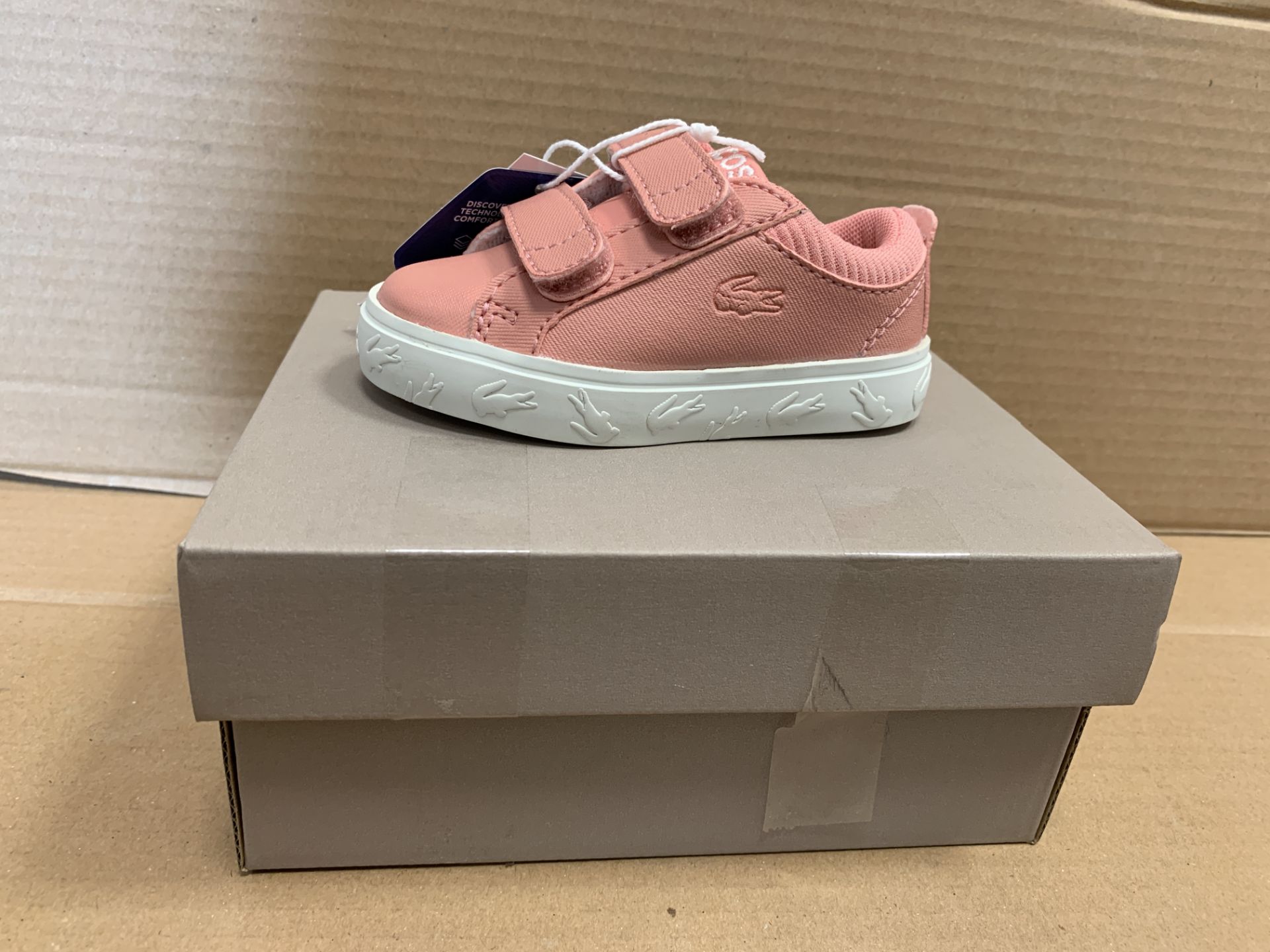 (NO VAT) 4 X BRAND NEW ASSORTED LACOSTE CHILDRENS FOOTWEAR IN VARIOUS SIZES