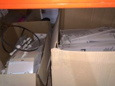 2 X BOXES OF ANAFI BRACKETS AND WALL ROUND SHOWER ARMS