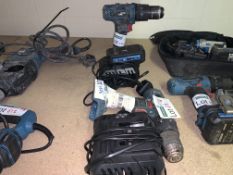 2 X ERBAUER COMBI DRILLS COMES WITH 2 X BATTERIES AND 2 X CHARGERS (UNCHECKED, UNTESTED)