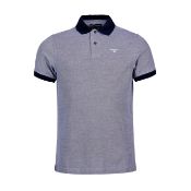 BRAND NEW BARBOUR SPORTS POLO MIX MIDNIGHT TOP SIZE LARGE (6546) RRP £45