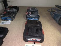 2 X ERBAUER 18V 4.0AH BATTERIES AND 2 X BOSCH 18V 4.0AH BATTERIES