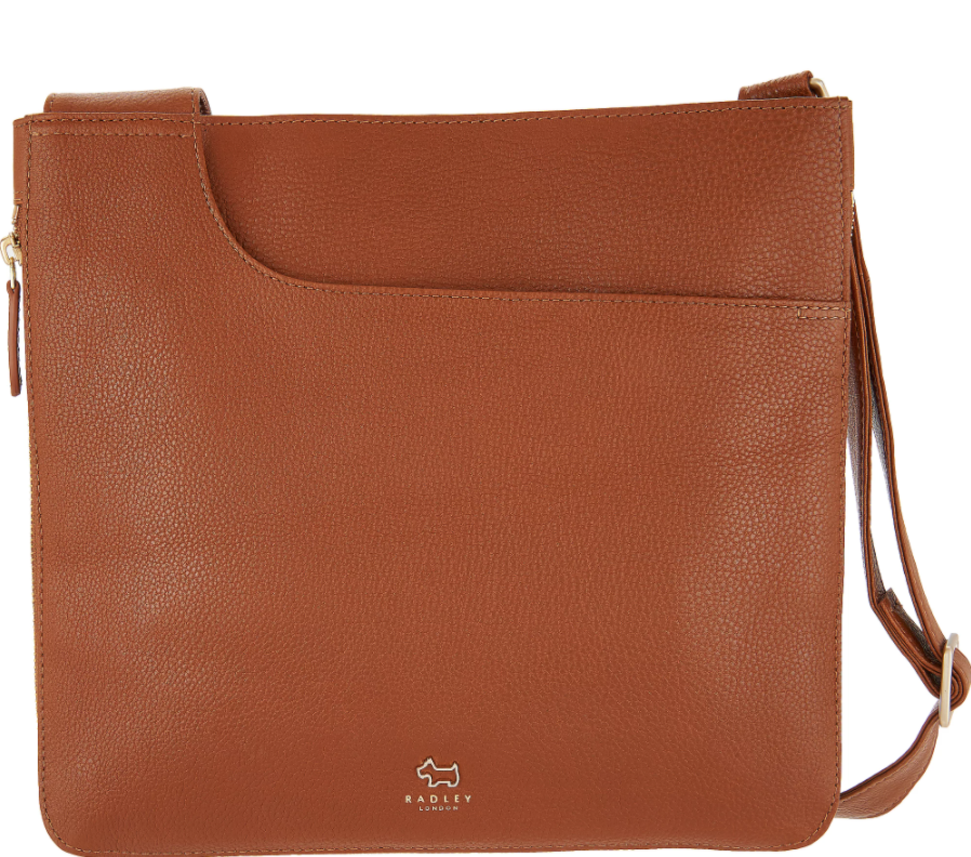 BRAND NEW RADLEY POCKETS TAN MEDIUM ZIP TOP CROSSBODY BAG (7146) RRP £109 -2 P5