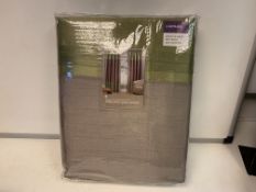 16 X BRAND NEW PENILE GREEN/TAUPE CURTAINS 229 X 229CM RRP £31 EACH