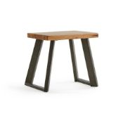 NEW BOXED Cantelever Natural Solid Oak & Metal Stool. RRP £130 EACH. For a more open seating