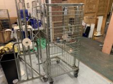 4 X WHEELED METAL CAGES