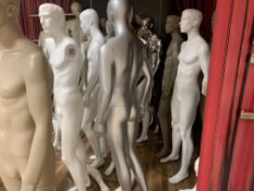 10 X ASSORTED MANIKINS VARIOUS DESIGNS