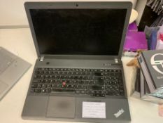 LENOVO E531 LAPTOP, INTEL CORE i5-3230M 2.6GHZ, WINDOWS 10, 250GB HDD NO BATTERY WITH CHARGER