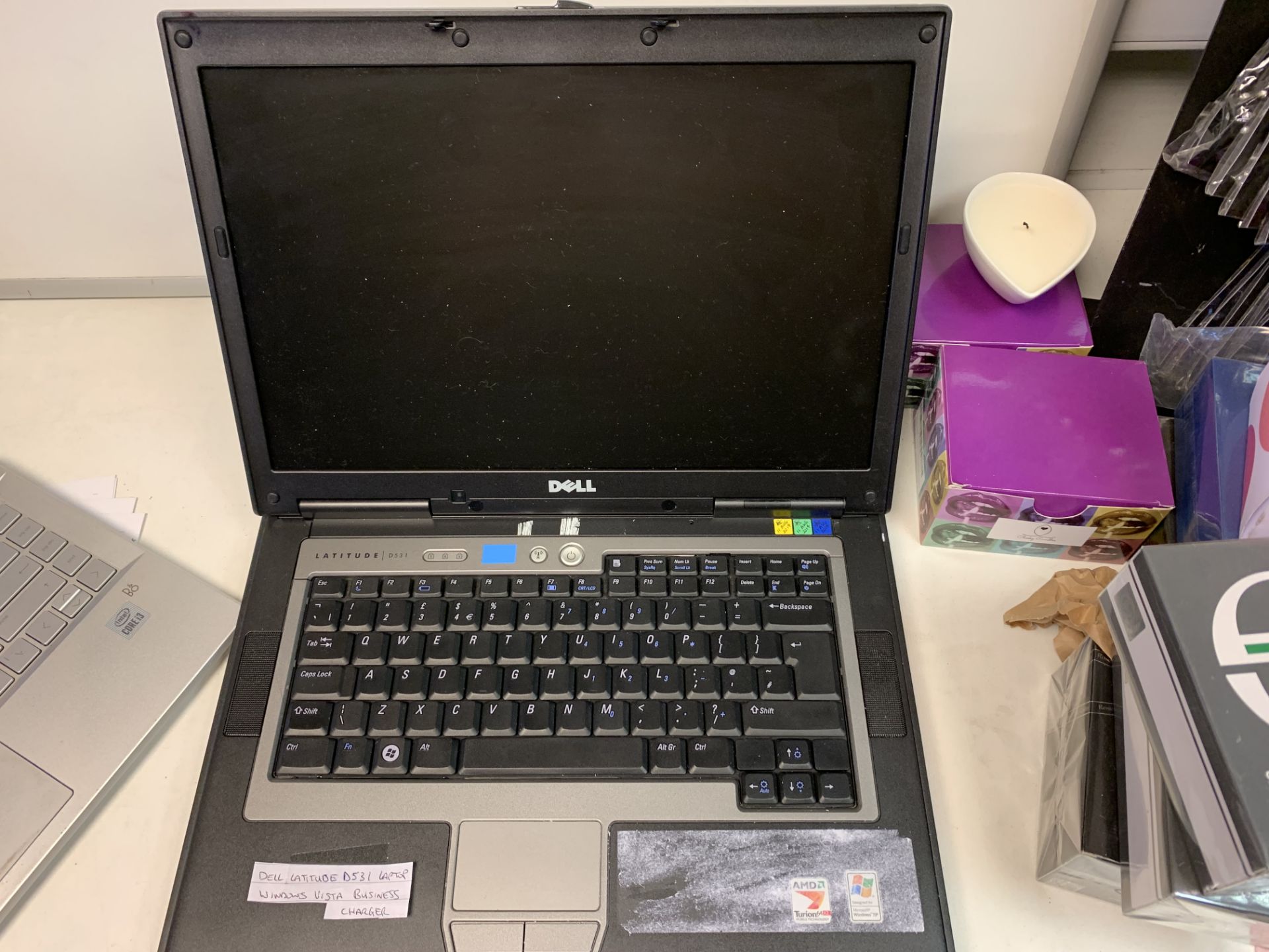 DELL LATITUDE D531 LAPTOP, WINDOWS VISTA BUSINESS WITH CHARGER