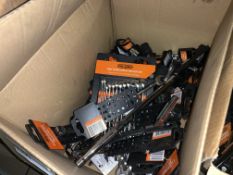 50 PIECE MIXED LOT INCLUDING 12 PIECE WRENCH SETS, SPANNERS, SOCKETS ETC