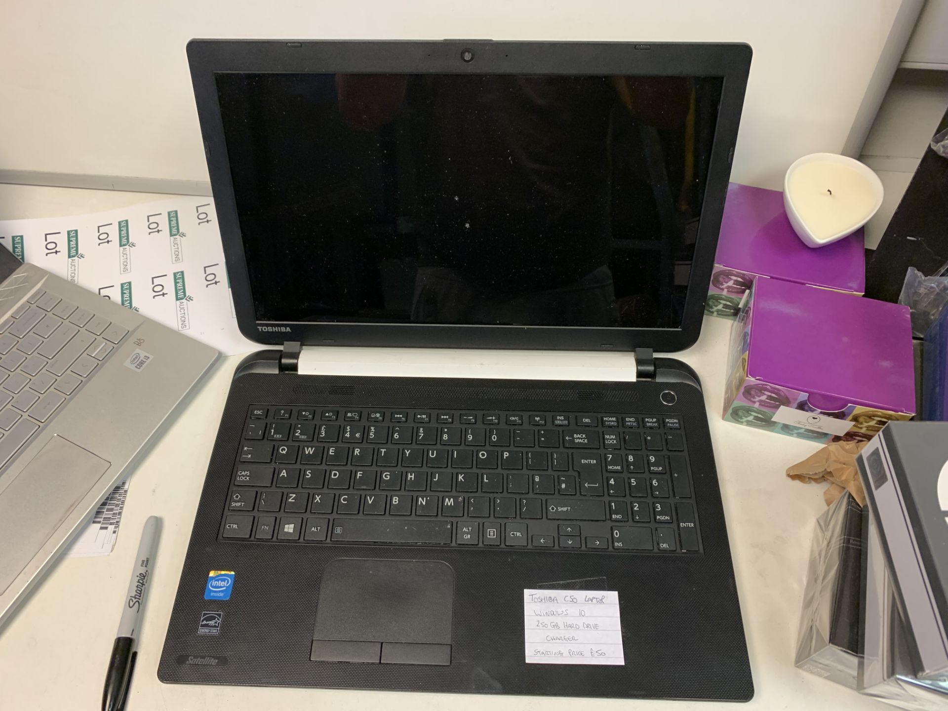 TOSHIBA C50 LAPTOP, WINDOWS 10, 250GB HARD DRIVE WITH CHARGER (29)