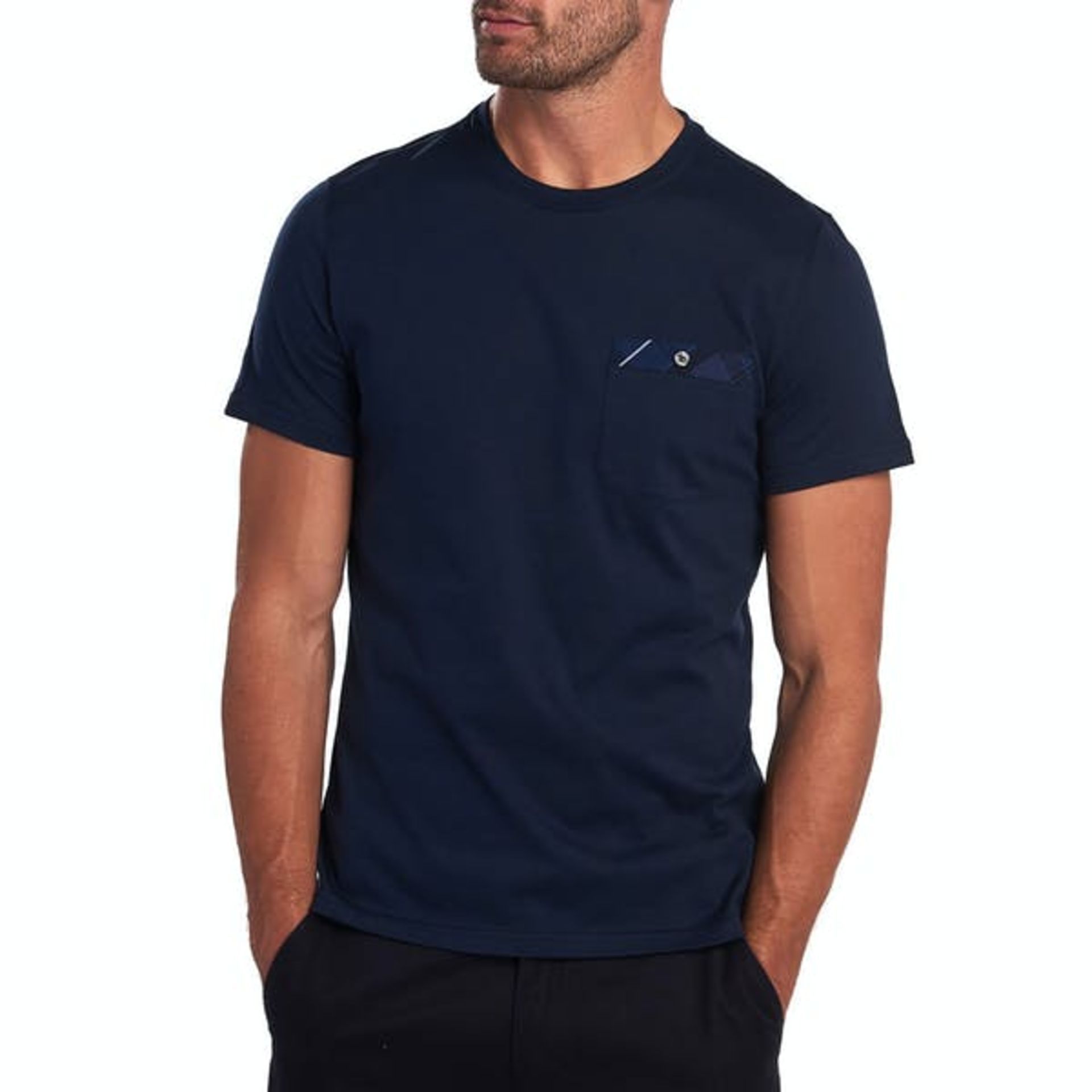 BRAND NEW BARBOUR DURNESS POCKET T SHIRT NAVY XL RRP £40 - 3