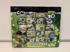 24 X BRAND NEW CARTOON NETWORK BEN TEN STICKER BOXES