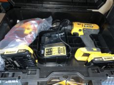 DEWALT TWIN IMPACT DRIVER AND COMBI DRILL CORDLESS COMES WITH 2 BATTERIES, CHARGER AND CARRY CASE (