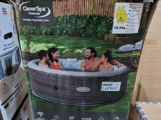 BOXED CLEVER SPA MAEVEA 6 PERSON HOT TUB - RRP £499 - UNCHECKED/UNTESTED