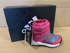 (NO VAT) 6 X BRAND NEW ADIDIAS PINK RAPIDA SNOW BOOTS (SIZES MAY VARY)