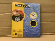 40 X BRAND NEW FLEXOVIT SANDING PAPER PACKS