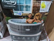 BOXED CLEVER SPA MAEVEA 4 PERSON HOT TUB - RRP £388. UNCHECKED/UNTESTED