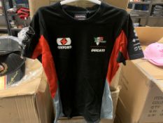 (NO VAT) 34 X BRAND NEW OFFICIAL OXFORD DCUATI CHILDRENS CUSTOM T SHIRTS IN VARIOUS SIZES